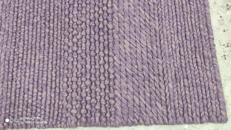 Pariah 4.3x6 Handwoven Purple Durrie Rug | Banana Manor Rug Company