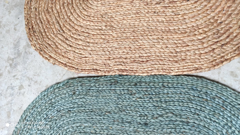 Pasjoli 2x3 Handwoven Natural Round Jute Rug | Banana Manor Rug Company