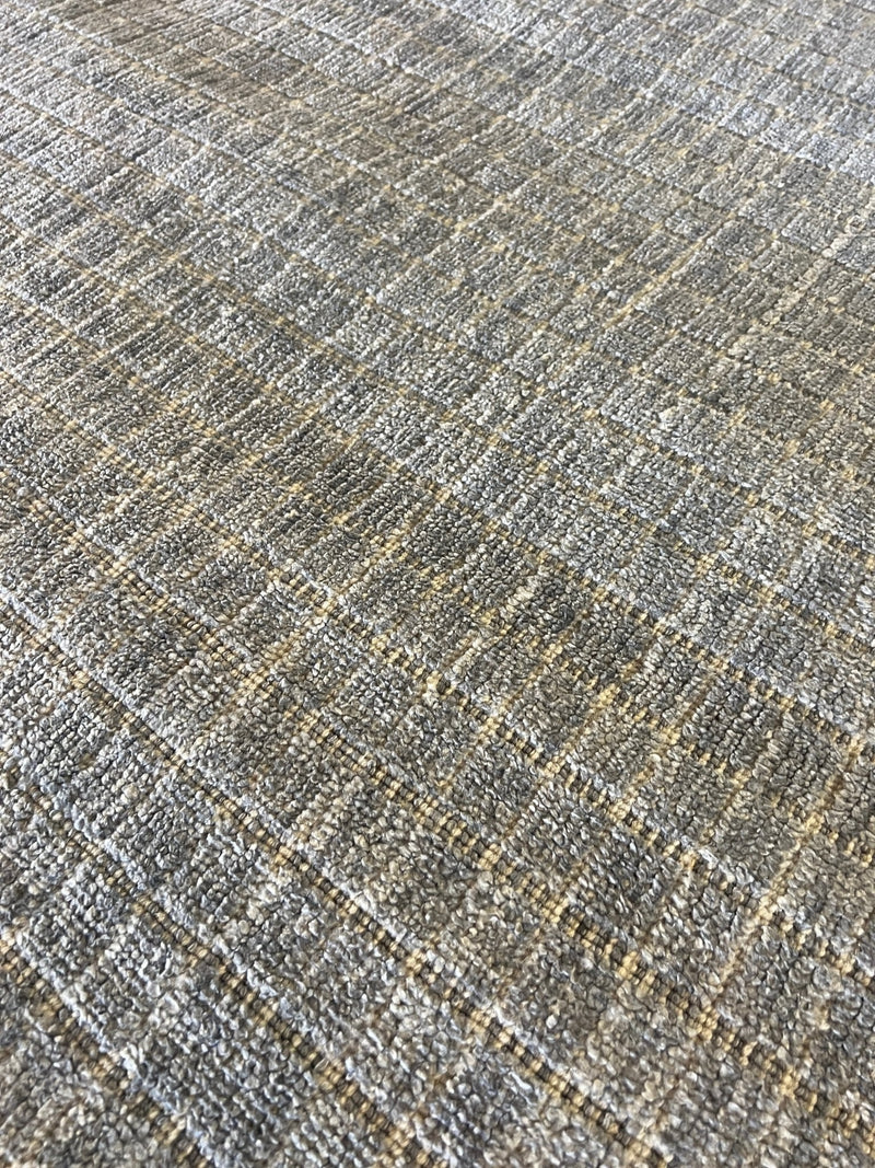 Paul McBartney 8.6x11.6 Grey Handwoven Cubed Rug | Banana Manor Rug Company