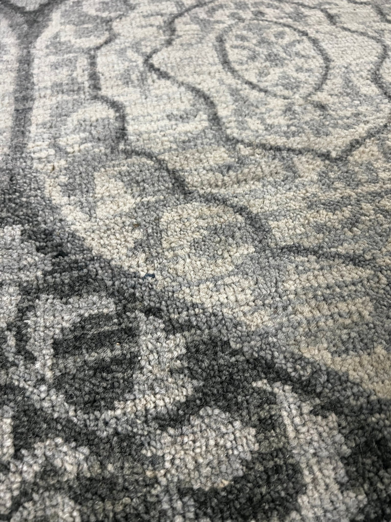 Pearla 3x5 Dark Grey Hand-Knotted Modern Rug | Banana Manor Rug Factory Outlet