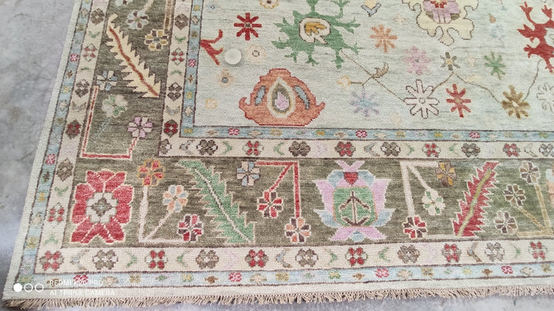 Penelope Hand-Knotted 10x14 Oushak | Banana Manor Rug Company
