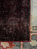 Penny Drue Baird Dark Red Hand-Knotted Oushak Runner 2x7.6 | Banana Manor Rug Company