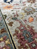 Pepper Potts 2.6x10 Tan and Grey Hand-Knotted Runner | Banana Manor Rug Company