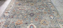 Peti Lau Grey and Tan Hand-Knotted Oushak Rug 8x10 | Banana Manor Rug Company