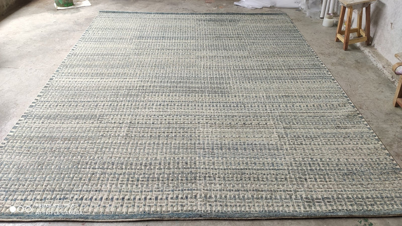 Phillip Elliott 9.3x11.9 Blue Hand-Knotted Rug | Banana Manor Rug Company