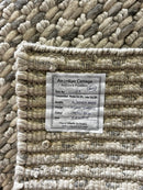 Pierre de Marivaux Handwoven Wool Durrie Natural Grey Loop 6.6x9.6 | Banana Manor Rug Factory Outlet