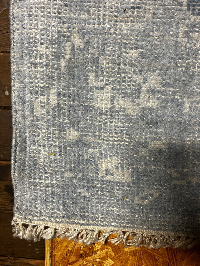 Pinkman 2.3x10 Hand-Knotted Light Blue Runner | Banana Manor Rug Factory Outlet