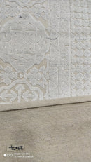 Puddin Patterson 10x14 White and Beige Hand-knotted Rug | Banana Manor Rug Company