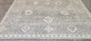 Rachael Taylor Hand-Knotted Oushak Rug Light Grey and Ivory O'Hara 8.3x9.9 | Banana Manor Rug Company