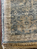 Raelynn 8.9x11.3 Medium Blue Hand-Knotted Oushak Rug | Banana Manor Rug Company