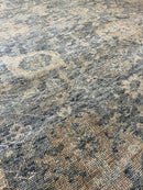 Raelynn 8.9x11.3 Medium Blue Hand-Knotted Oushak Rug | Banana Manor Rug Company