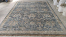 Raelynn 8.9x11.3 Medium Blue Hand-Knotted Oushak Rug | Banana Manor Rug Company
