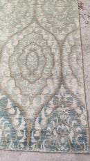 Ramona 2.6x9 Light Green Hand-Knotted Modern Runner | Banana Manor Rug Company