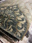 Ramona 2.6x9 Light Green Hand-Knotted Modern Runner | Banana Manor Rug Company