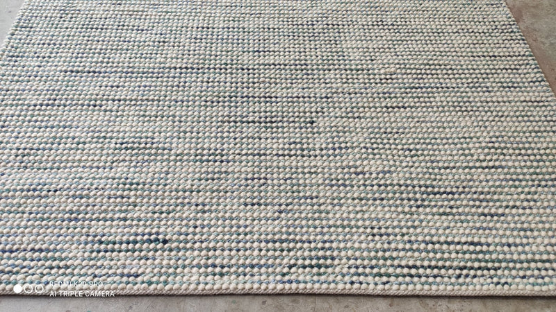 Randy Jones 5.6x7.6 Handwoven Green Durrie Rug | Banana Manor Rug Company