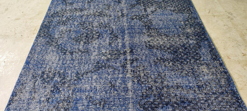 Rawiri Paratene Hand-Knotted Modern Blue Abstract 5x8 | Banana Manor Rug Company