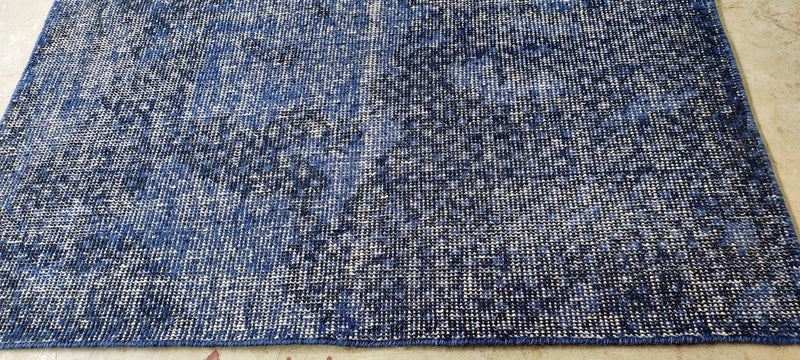 Rawiri Paratene Hand-Knotted Modern Blue Abstract 5x8 | Banana Manor Rug Company