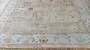 Rayne 8x10 Light Green and Aqua Hand-Knotted Oushak Rug | Banana Manor Rug Company