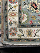 Rebecca De Mornay 6x9 Light Green and Ivory Hand-Knotted Oushak Rug | Banana Manor Rug Company