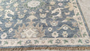 Remi 6x9 Blue and Ivory Hand-Knotted Oushak Rug | Banana Manor Rug Company