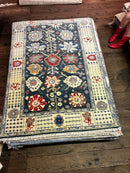 Renate Reinsve 4x6 Dark Green Hand-Knotted Oushak Rug | Banana Manor Rug Company