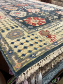 Renate Reinsve 4x6 Dark Green Hand-Knotted Oushak Rug | Banana Manor Rug Company