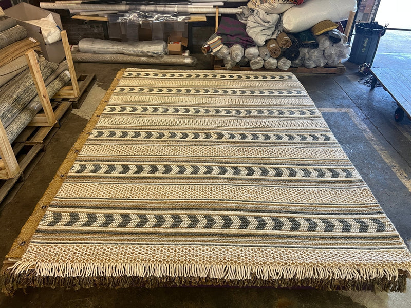 Republique Handwoven Jute and Wool Natural Rug (Multiple Sizes) | Banana Manor Rug Company