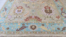 Ricky 9x12 Tan and Blue Oushak Rug | Banana Manor Rug Company