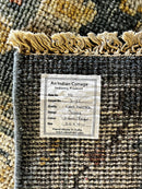 Robyn 8x10 Blue and Tan Hand-Knotted Oushak Rug | Banana Manor Rug Company