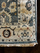 Robyn 8x10 Blue and Tan Hand-Knotted Oushak Rug | Banana Manor Rug Company