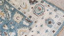 Robyn 8x10 Blue and Tan Hand-Knotted Oushak Rug | Banana Manor Rug Company