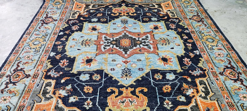 Robyn Jensen Blue Hand-Knotted Oriental Rug 8x10 | Banana Manor Rug Company