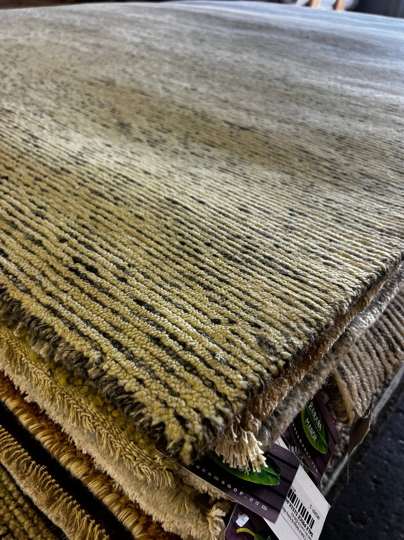 Rod Taylor 8.3x11.3 Hand-Knotted Modern Rug Ivory and Grey | Banana Manor Rug Factory Outlet