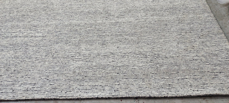 Rod Taylor Hand-Knotted Modern Rug Ivory and Grey 8.3x11.3 | Banana Manor Rug Company