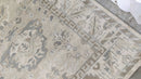 Rosette 9x12 Silver and Grey Hand-Knotted Oushak Rug | Banana Manor Rug Company