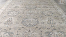 Rosette 9x12 Silver and Grey Hand-Knotted Oushak Rug | Banana Manor Rug Company