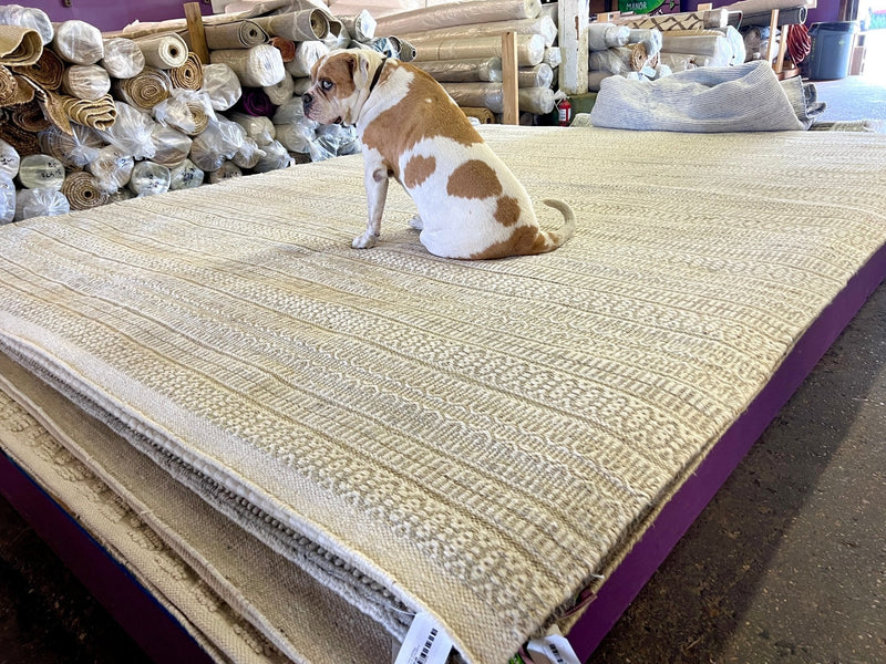 Rosie Perez 9x11.9 Design Wool & Jute Durrie Rug | Banana Manor Rug Company