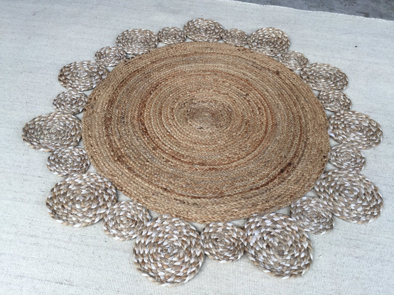 Round Handwoven Jute Rug Assorted 40'x40' | Banana Manor Rug Company