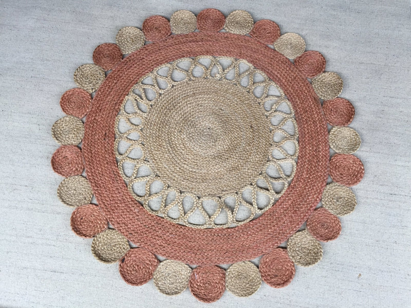 Round Handwoven Jute Rug Assorted 40'x40' | Banana Manor Rug Company