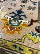 Ruth Becquart 4x6 Light Rust and Ivory Hand-Knotted Oushak Rug | Banana Manor Rug Company