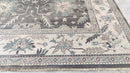 Ryder 10x14 Dark Grey and Ivory Hand-Knotted Oushak Rug | Banana Manor Rug Company