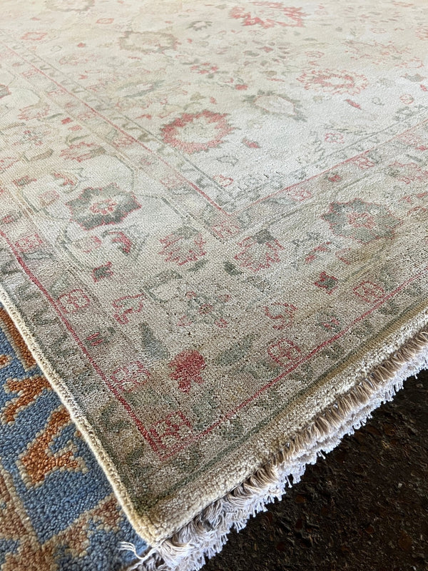 Sally Hand-Knotted 7.6x9.3 Oushak | Banana Manor Rug Company