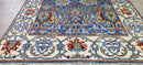 Samara Weaving Hand-Knotted Oushak Rug Light Blue and Ivory 8x10.3 | Banana Manor Rug Company