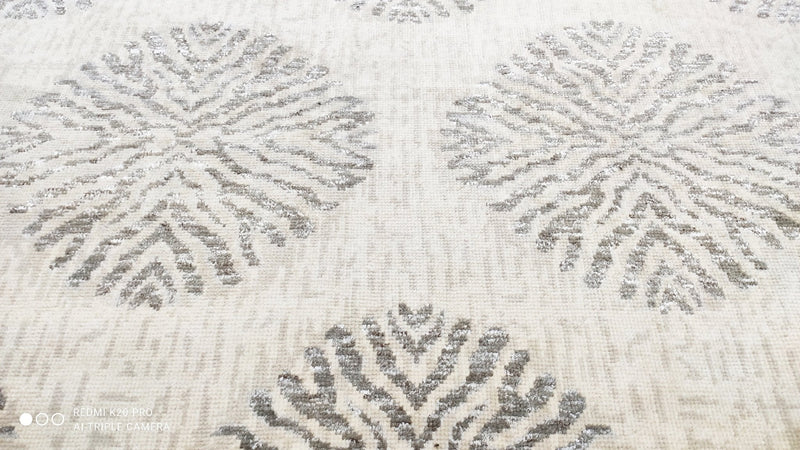 Samurai Optometrist Hand-Knotted 8.9x10.3 Wool Modern Rug | Banana Manor Rug Company