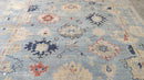 Sandy 7.10x10 Light Blue Hand-Knotted Oushak Rug | Banana Manor Rug Company