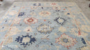 Sandy 7.10x10 Light Blue Hand-Knotted Oushak Rug | Banana Manor Rug Company