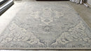 Sarah Bernhardt Silver and Grey Hand-Tufted Kashan Rug 9x12 | Banana Manor Rug Company