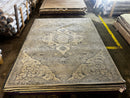 Sarah Bernhardt Silver and Grey Hand-Tufted Kashan Rug 9x12 | Banana Manor Rug Company