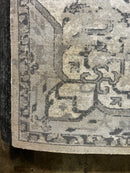 Sarah Bernhardt Silver and Grey Hand-Tufted Kashan Rug 9x12 | Banana Manor Rug Company