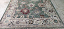 Sarah Brooks Green and Tan Hand-Knotted Oushak Rug 6x9 | Banana Manor Rug Company